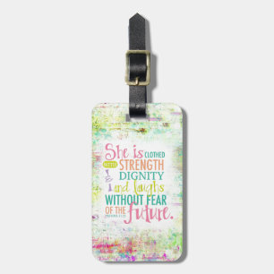 Étiquette À Bagage 31:25 artistique de proverbes