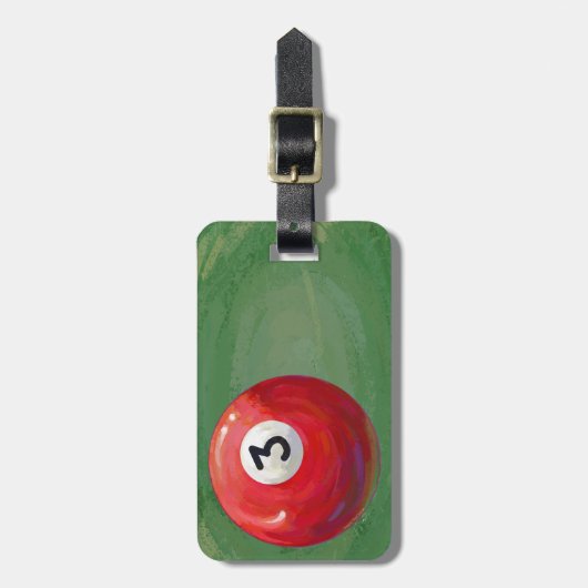 Étiquette À Bagage 3 balles (Devant Vertical)