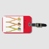 Étiquette À Bagage 3 femmes à long pattes debout Thunder_Cove (Devant Horizontal)