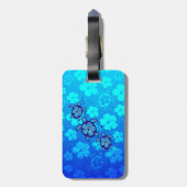 Étiquette À Bagage 3 tortues bleues de Honu (Dos Vertical)