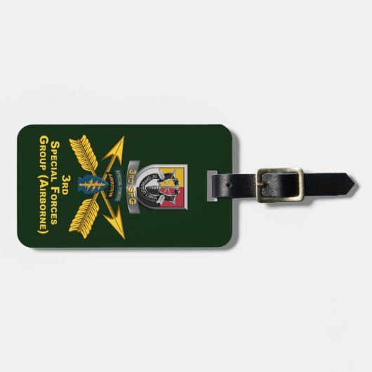 Étiquette À Bagage 3e forces spéciales   (Devant horizontal)