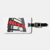 Étiquette À Bagage 404 Message d'erreur de site Web introuvable (Devant horizontal)