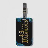 Étiquette À Bagage 43e anniversaire  (Devant Vertical)