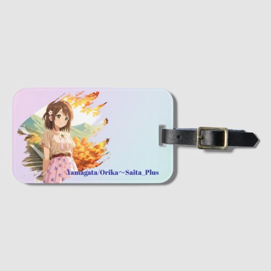 Étiquette À Bagage 47_Plus 山形 織花 - Yamagata Orika (Devant Horizontal)