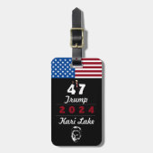 Étiquette À Bagage 47 Trump Kari Lake 2024 (Devant Vertical)