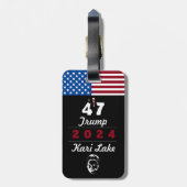 Étiquette À Bagage 47 Trump Kari Lake 2024 (Dos Vertical)