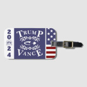 Étiquette À Bagage 47 Trump Vance 2024 (Devant Horizontal)