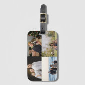 Étiquette À Bagage 4 Family Photo Collage Custom (Devant Vertical)