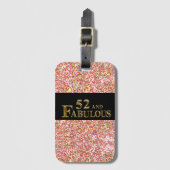 Étiquette À Bagage 52e anniversaire  (Devant Vertical)