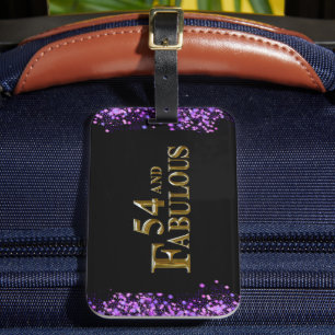 Étiquette À Bagage 54e anniversaire