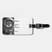 Étiquette À Bagage 55 Niveaux de gris Chevy Headlight (Devant horizontal)