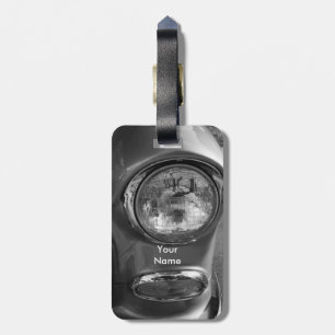 Étiquette À Bagage 55 Niveaux de gris Chevy Headlight