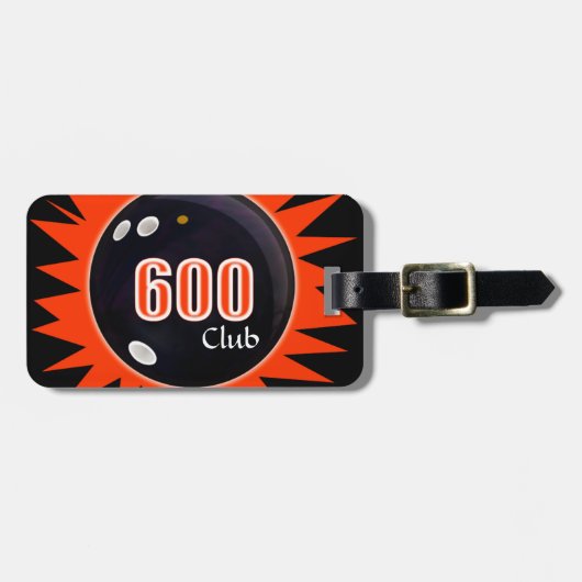 Étiquette À Bagage 600 Club Bowling (Devant horizontal)