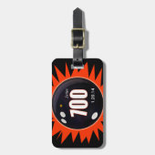 Étiquette À Bagage 700 Bowling Series - Rouge (Devant Vertical)