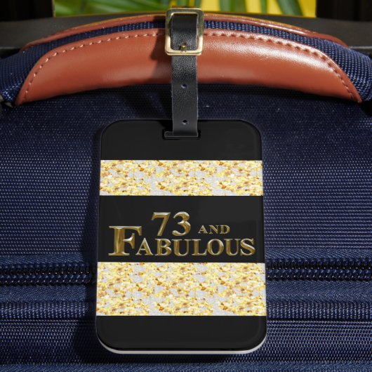 Étiquette À Bagage 73e anniversaire  (Insitu Rectoal 2)