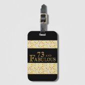 Étiquette À Bagage 73e anniversaire  (Devant Vertical)