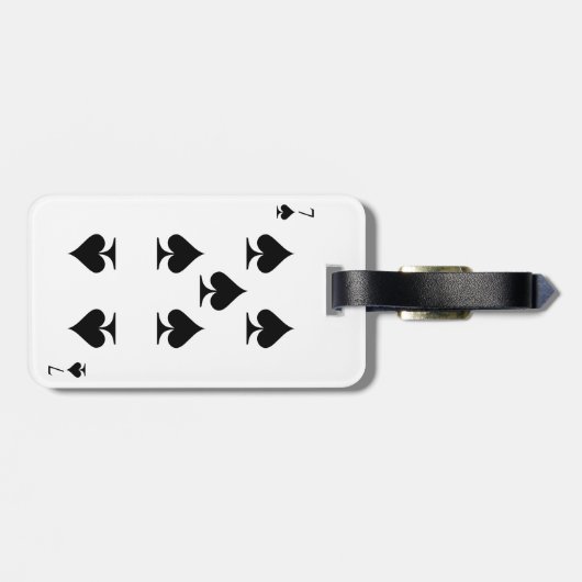 Étiquette À Bagage 7 de pelles (Dos horizontal)