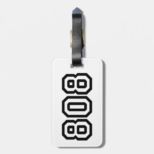 ÉTIQUETTE À BAGAGE 808 (Dos Vertical)