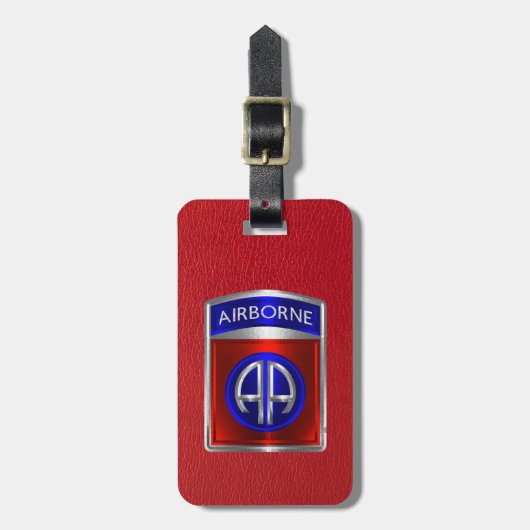 Étiquette À Bagage 82e division aéroportée   (Devant Vertical)