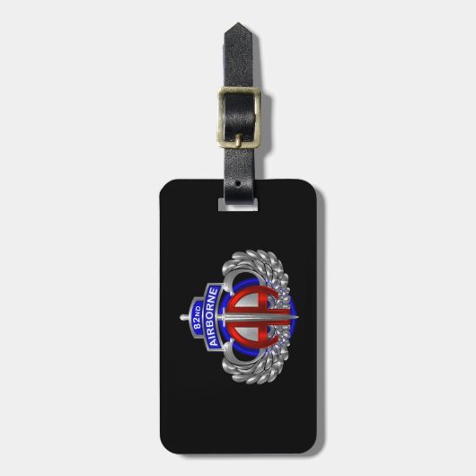 Étiquette À Bagage 82e division aéroportée Dagger (Devant Vertical)