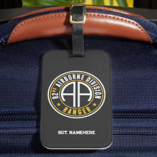 Étiquette À Bagage 82e division aéroportée "Ranger" Statut Personnali