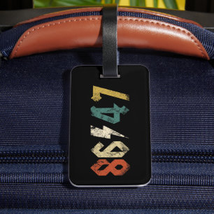Étiquette À Bagage 8647 Anti Trump Retro Vintage 80s Rock Style