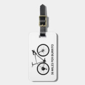 Étiquette À Bagage 86 Miles Par Burrito (Devant Vertical)