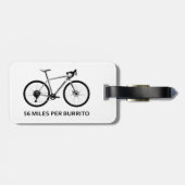 Étiquette À Bagage 86 Miles Par Burrito (Dos horizontal)