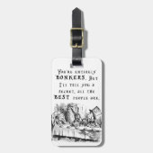 Étiquette À Bagage A4 entièrement fou (Devant Vertical)