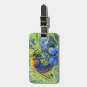 Étiquette À Bagage A Bee & Forget-me-not Flowers (Devant Vertical)