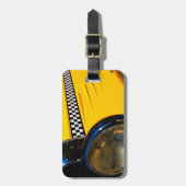 Étiquette À Bagage à damiers passé (Devant Vertical)