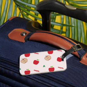 Étiquette À Bagage A est pour la pomme rose