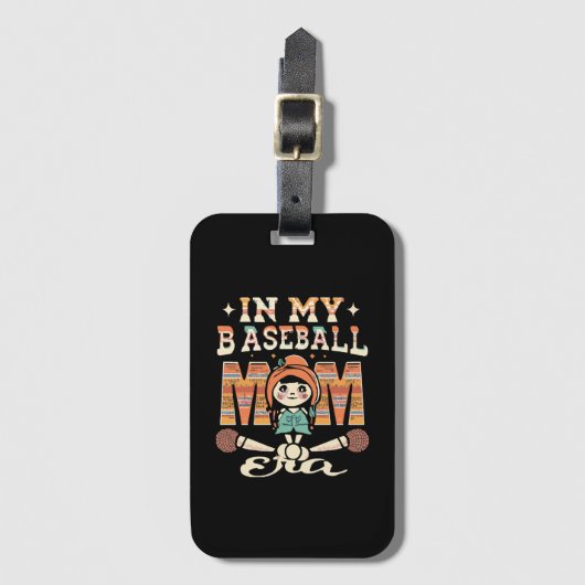Étiquette À Bagage À l'ère de ma mère de baseball (Devant Vertical)