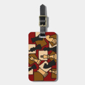 Étiquette À Bagage À l'étiquette de bagage de pièce d'échecs (Devant Vertical)