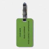 Étiquette À Bagage "A perlé" l'étiquette de bagage (Dos Vertical)