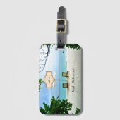 Étiquette À Bagage Aaah...modèle de retraite (Devant Vertical)