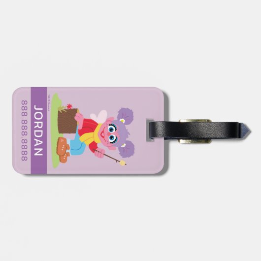 Étiquette À Bagage Abby Cadabby | Faire des S'mores | Ajouter vos inf (Dos horizontal)