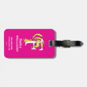 Étiquette À Bagage ABC du Dr Seuss : Lettre F - Blanc | Ajouter Votre (Dos horizontal)