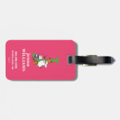 Étiquette À Bagage ABC du Dr Seuss : Lettre J - Blanc | Ajouter Votre (Dos horizontal)