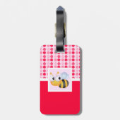 Étiquette À Bagage Abeille mignonne (Dos Vertical)