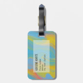 Étiquette À Bagage Abstract Acrylic Flow (Dos Vertical)