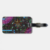 Étiquette À Bagage Abstract Art: Satellite  (Dos horizontal)