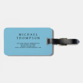 Étiquette À Bagage Abstract Geometric Circle Design Background (Dos horizontal)