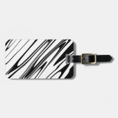 Étiquette À Bagage Abstract Zebra (Devant horizontal)