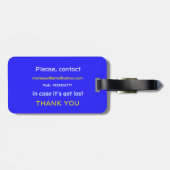 Étiquette À Bagage Abstracted (Dos horizontal)