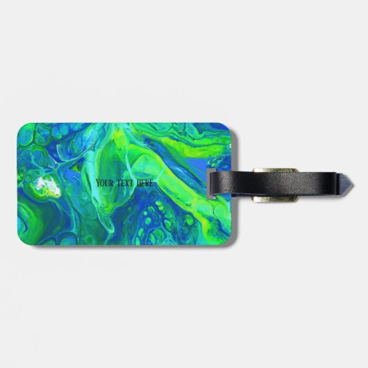 Étiquette À Bagage Abstrait (Dos horizontal)