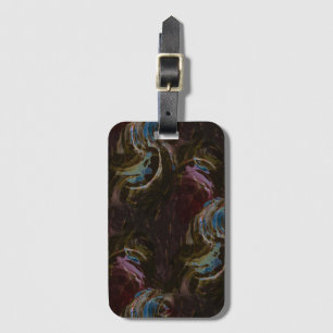 Étiquette À Bagage Abstrait atomique noir rétro