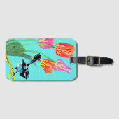 Étiquette À Bagage Abstrait Blue Wren Australian Bird Bird Apron (Devant Horizontal)