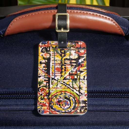 Étiquette À Bagage Abstrait coloré (Insitu Rectoal 2)