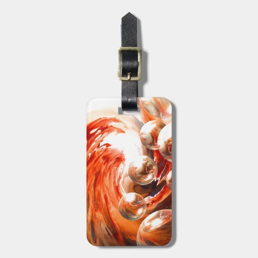 Étiquette À Bagage Abstrait contemporain (Devant Vertical)